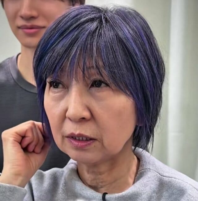 「ヘルメットみたい…」海外から来店の野球好きマダム　プロの技で上品な “ドジャースカラー ”の髪色に大変身！