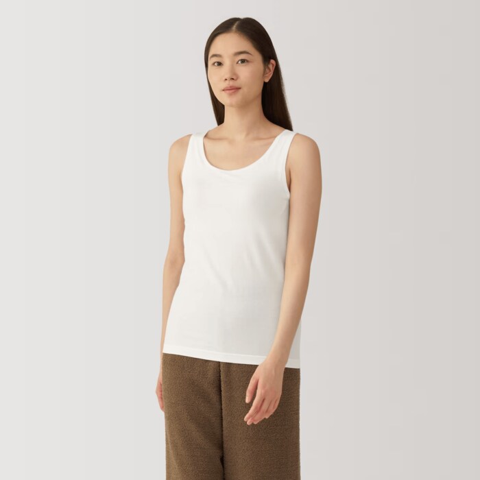 あったか綿ブラ長袖Ｔシャツのタンクトップバージョン