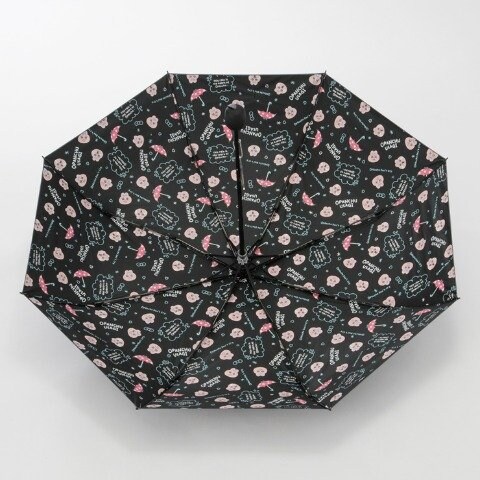 裏側にはおぱんちゅうさぎのフェイスデザインと傘のイラストが!