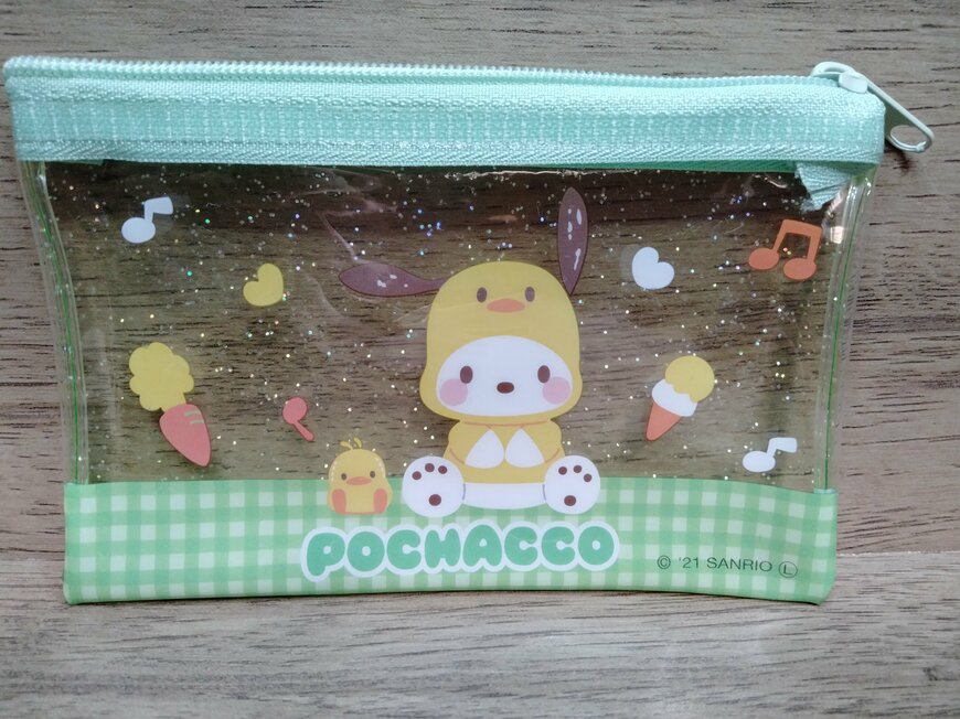 筆者撮影（セリア、ラメポーチ（S）P/C）