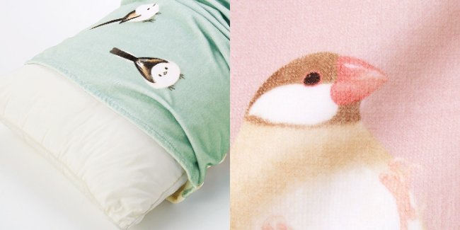 出所：株式会社フェリシモ「小鳥×植物のやさしい色彩に包まれて眠る「枕もとで小鳥たちがさえずる リバーシブル枕カバー」がフェリシモ「YOU+MORE!」から誕生」