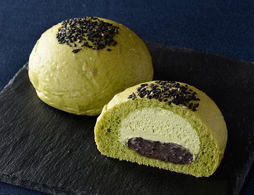 ローソンの新商品：森半　お抹茶ホイップあんぱん