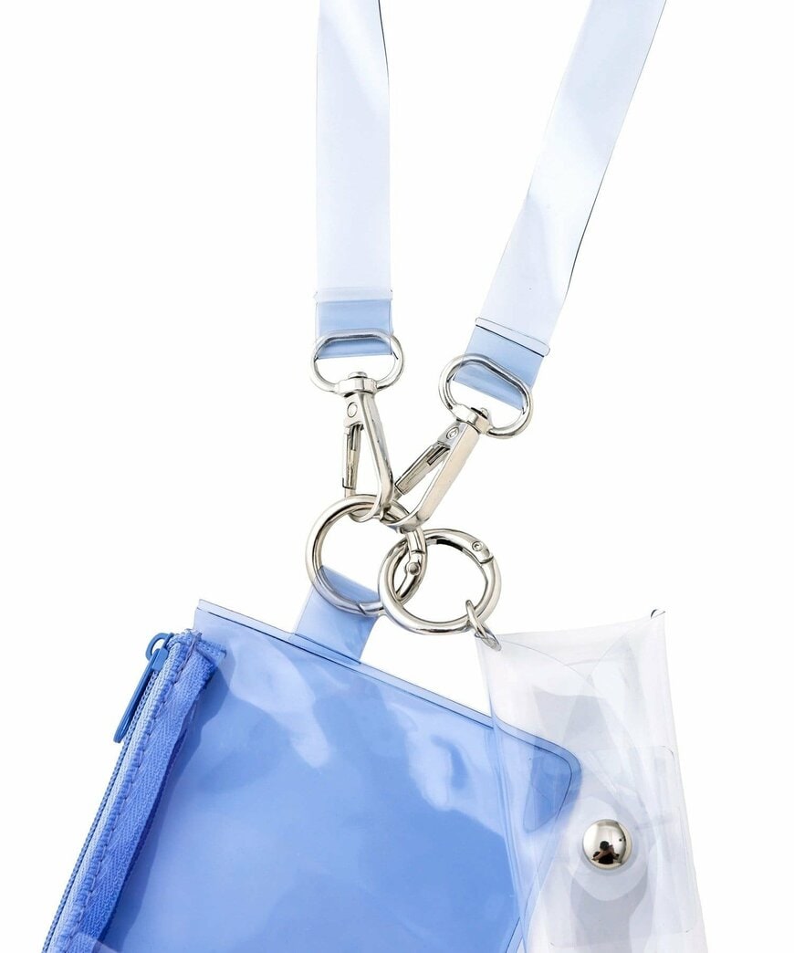 出所:3COINS公式 PVCポーチ付きスマホショルダー