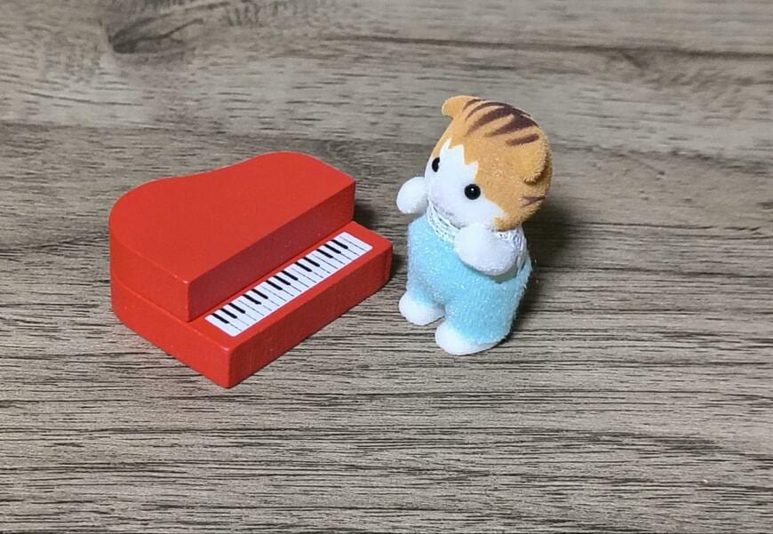 セリア、ドール ミニピアノ商品画像