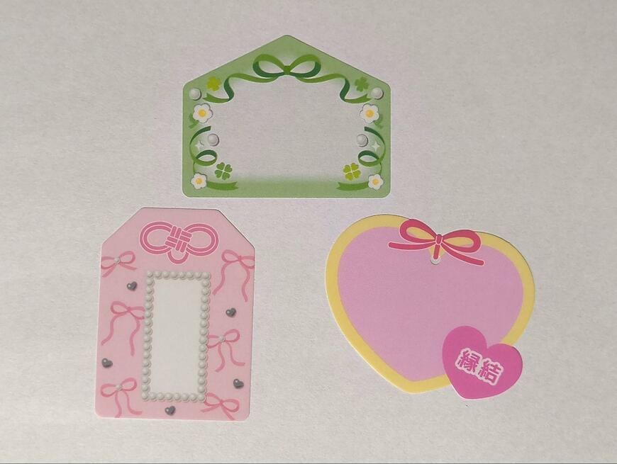 セリア、クリアフレークシール 推し活お守り・絵馬商品画像