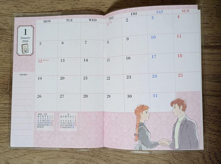 セリア、世界名作劇場A6ダイアリー画像