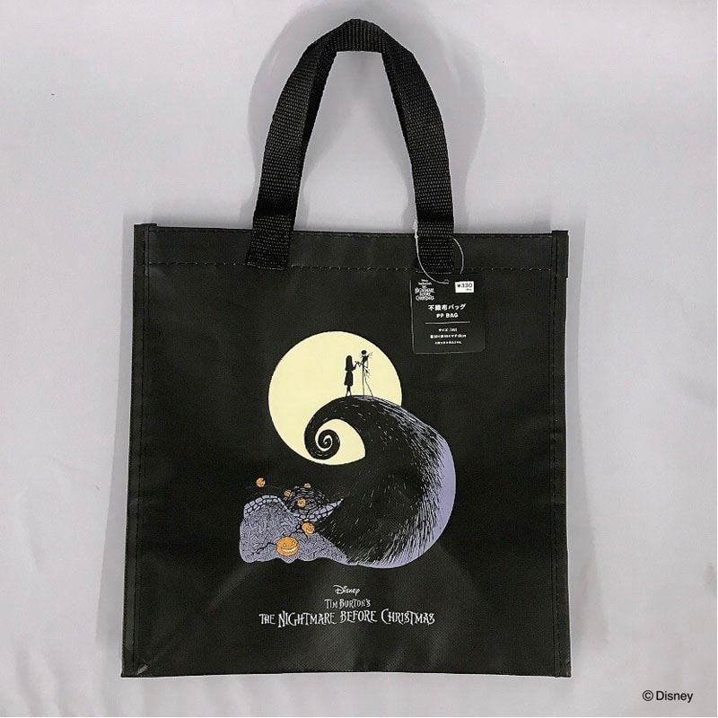 キャンドゥ公式　【数量限定】ディズニー／不織布バッグ　ナイトメアー・ビフォア・クリスマスの画像