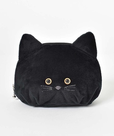黒猫 ぬいぐるみ ポーチ ぬいぐるみみたい！〈猫型ポーチ〉めっちゃ使いやすくて、しかも可愛い