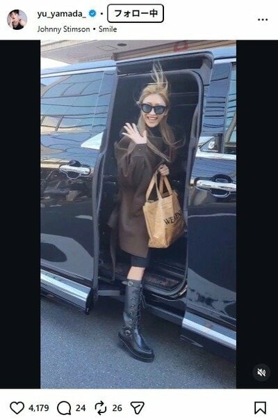 山田優のInstagram投稿