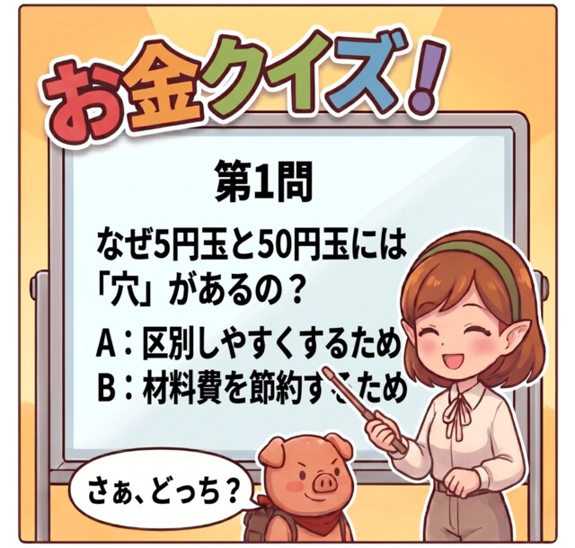 【お金の雑学クイズ】5円玉と50円玉に「穴」があるのはなぜ？本当の理由に驚き！
