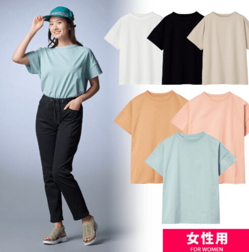 レディースソロテックス(R)使用シーンレスTシャツ