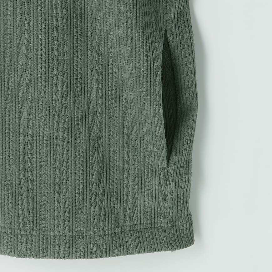 出所：ワークマン公式　ケーブルジャカードカーディガン