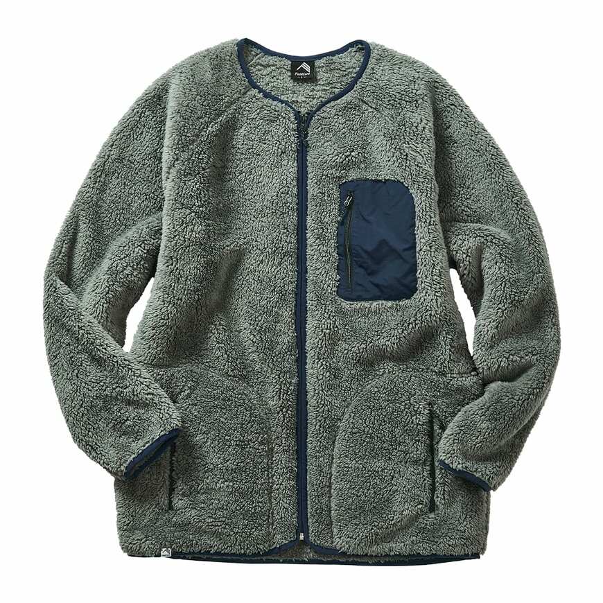 出所：ワークマン公式　ストレッチフリースノーカラージャケット