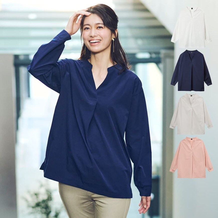 出所：ワークマン公式　レディースシーンレスブラウス 