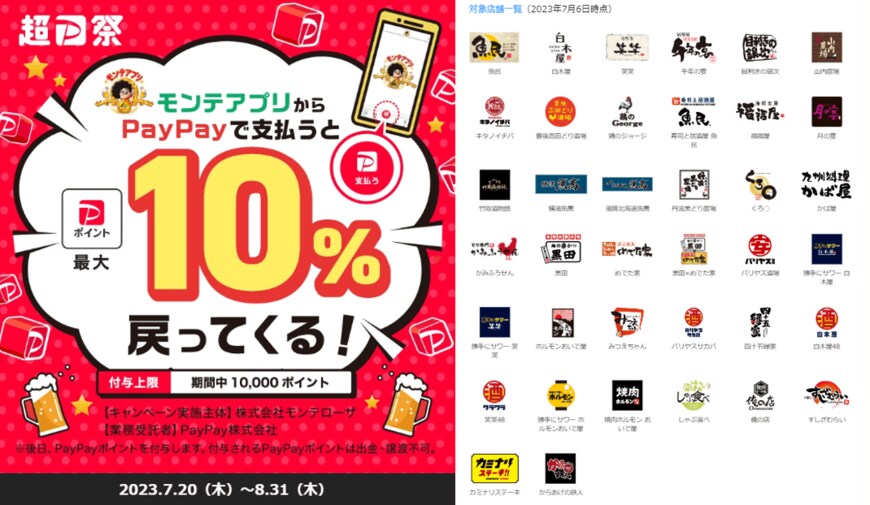 出所：PayPay公式サイト「キャンペーン」