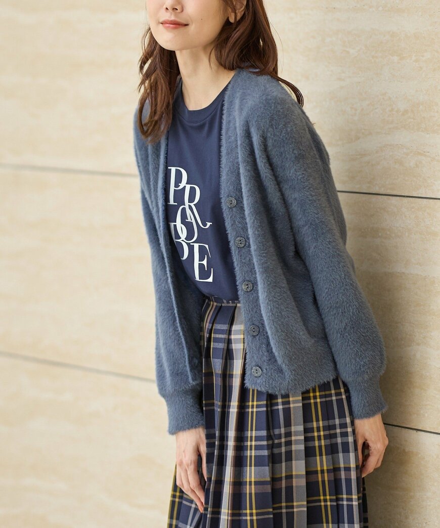 ハニーズ公式　フェザーＶネックカーデ