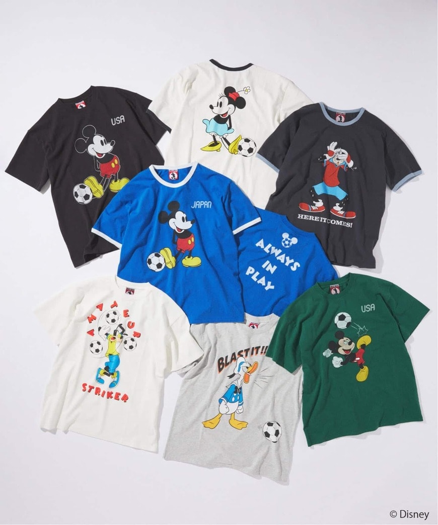 出所：株式会社ベイクルーズ　ミッキー マウス サッカー プリントTシャツ