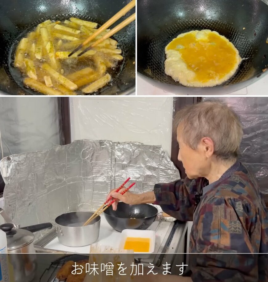 94歳の調理風景