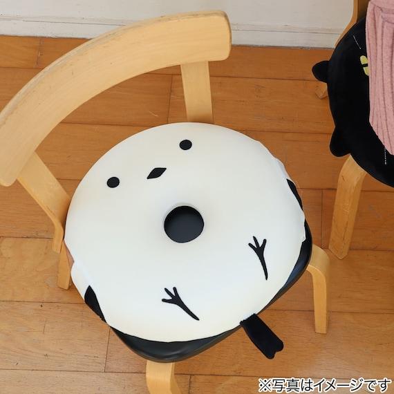 ニトリ、低反発円座クッション(シマエナガ アイボリー)商品画像