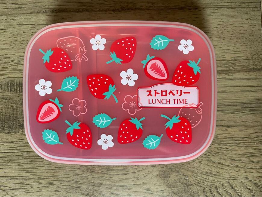 セリア、K682 お弁当箱レトロフルーツ L