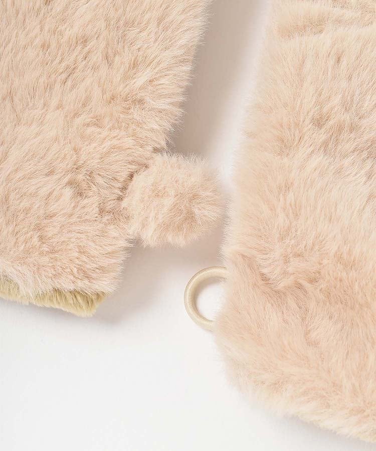 出所：ブルーブルーエ公式　指なしネコファーグローブ