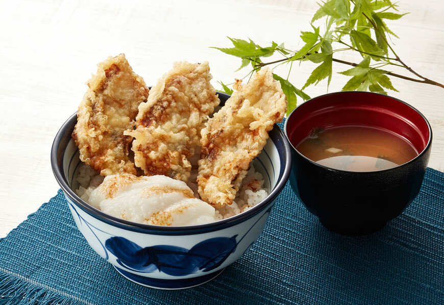 うなとろ天丼（みそ汁付）