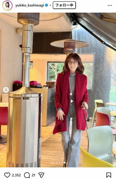 柏木由紀子のInstagram投稿