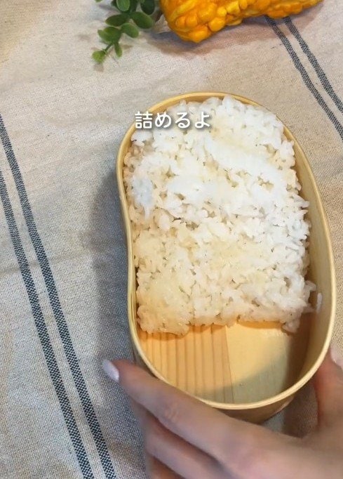 「私もかぶりつきたい」ごはんの上に巨大唐揚げをどーん！　旦那に贈るがっつり弁当が話題