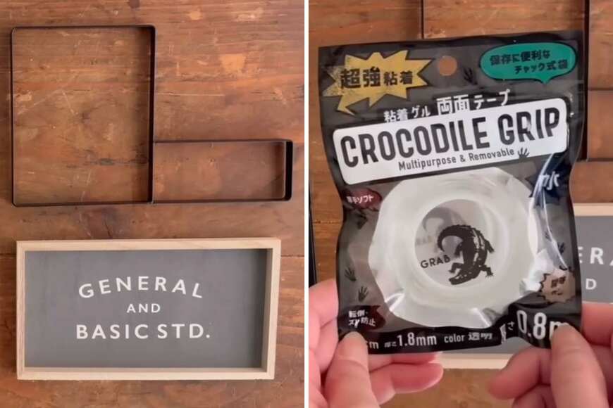 【100均DIY】キャンドゥの木製トレーとセリアのアイアンレッグで...　おしゃれな「収納棚」が爆誕