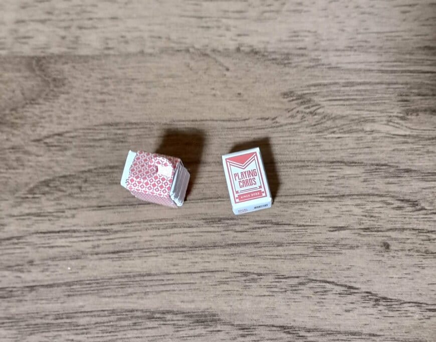 筆者撮影（セリア、4194 ぬい用 トランプ）