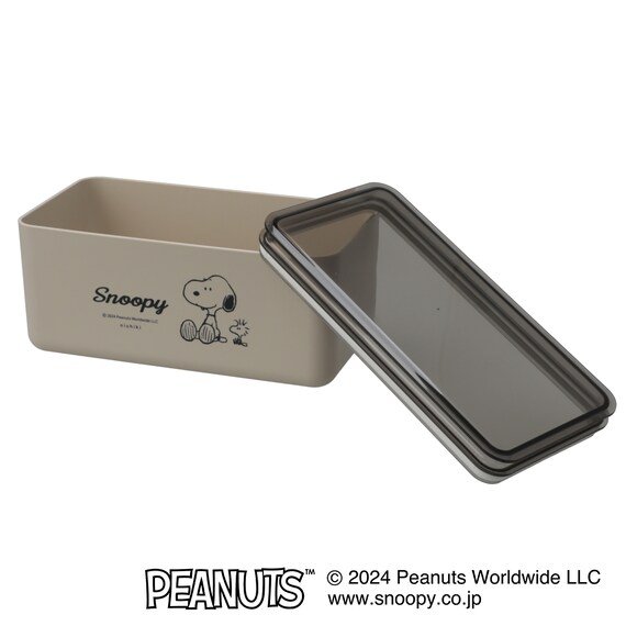 ニトリネット 【デコホーム商品】スヌーピー パッキン付きフードコンテナ(ベージュ) 画像