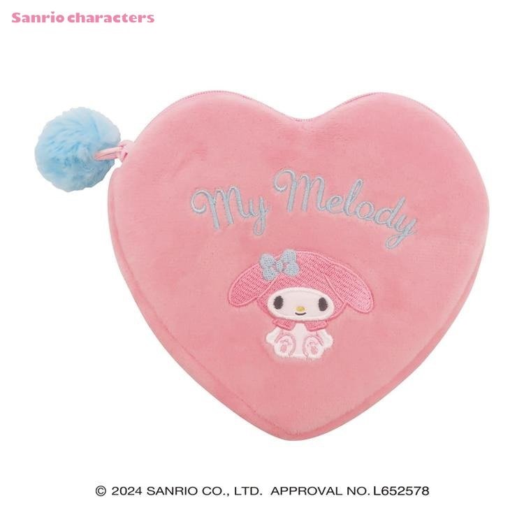 しまむら公式　ハートポーチ（サンリオキャラクターズ）