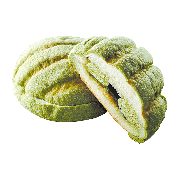 ファミリーマートの新商品：濃い宇治抹茶メロンパン