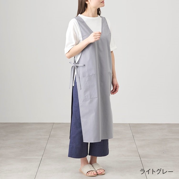ケユカ公式　撥水ワンピースエプロン　画像
