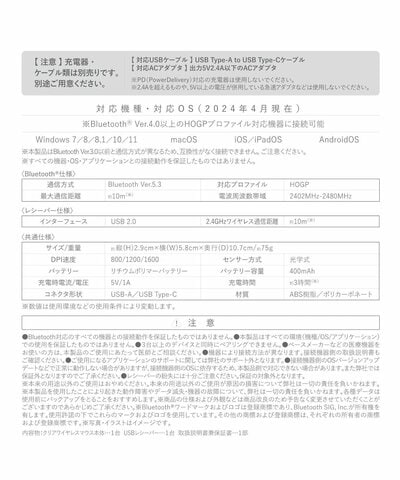 パルグループ公式ファッション通販サイト 3COINS クリアワイヤレスマウス商品画像