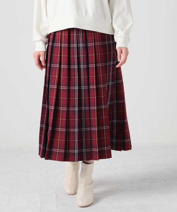 出所：ハニーズ公式通販サイト ロングプリーツスカート