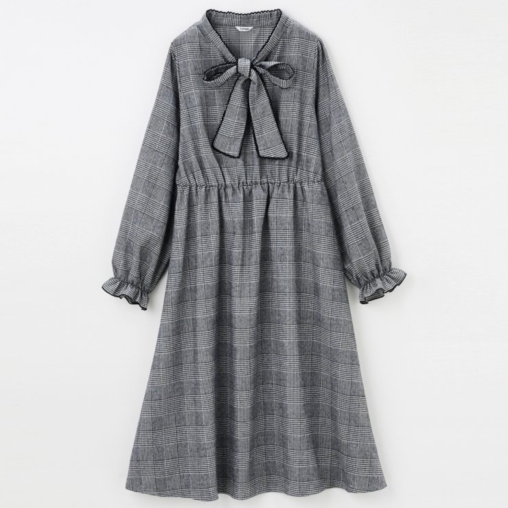 出所：しまむら公式オンラインストア レディース　ボウタイワンピース（しまスタ）