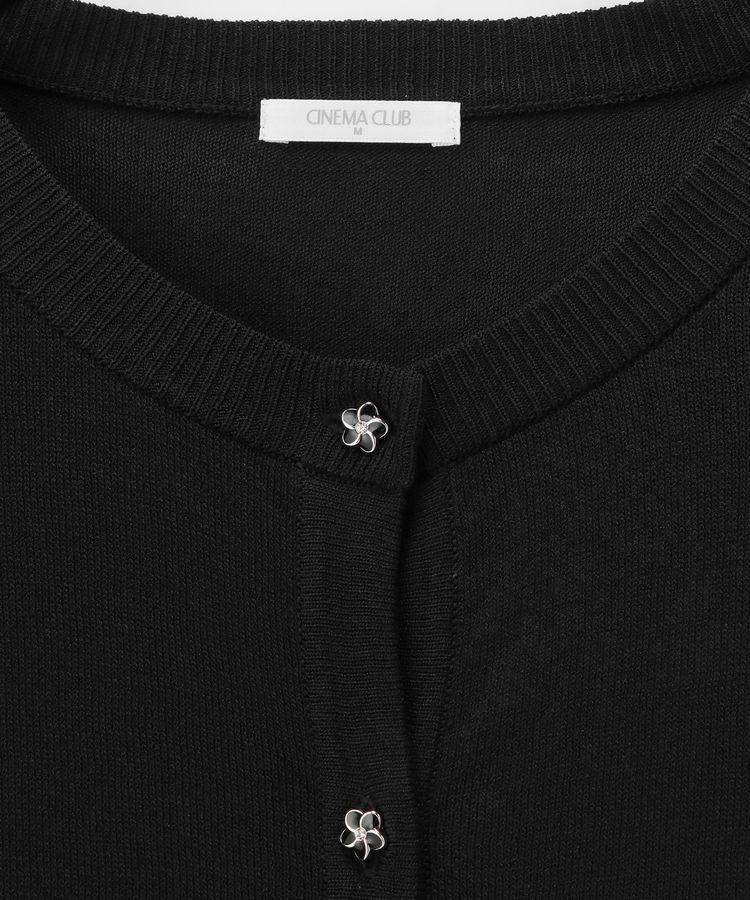 出所：ハニーズ公式通販 8分袖変わり釦カーデ