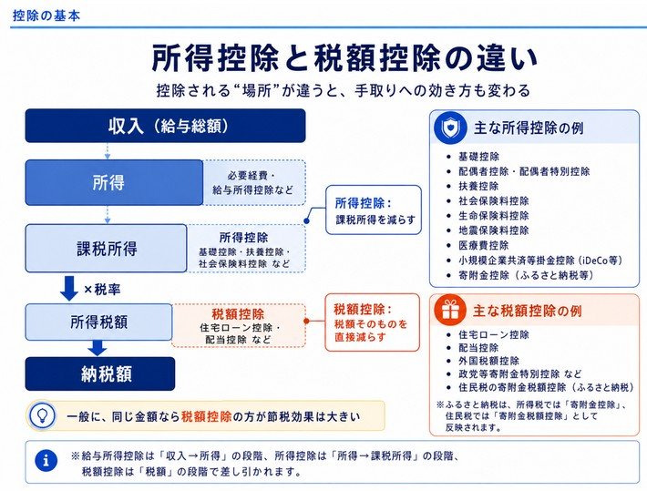 所得控除と税額控除