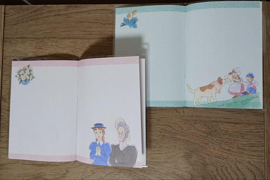 セリア、世界名作劇場A6ダイアリー画像