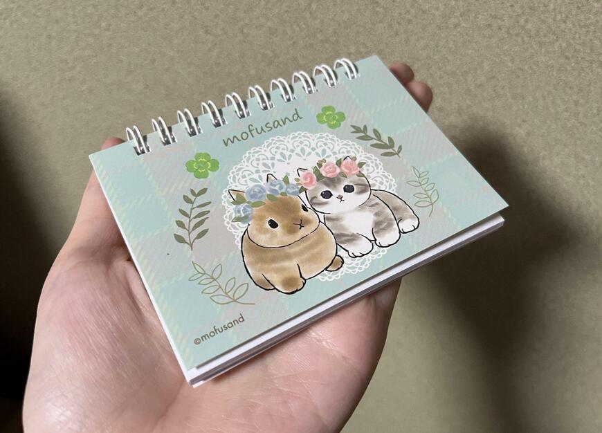セリア、mofusand リングメモ帳（横型） 全3種画像