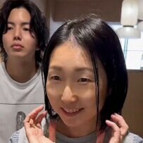 【イメチェン成功】理想の菱形にしたい女性　ショートボブで思わず笑顔に