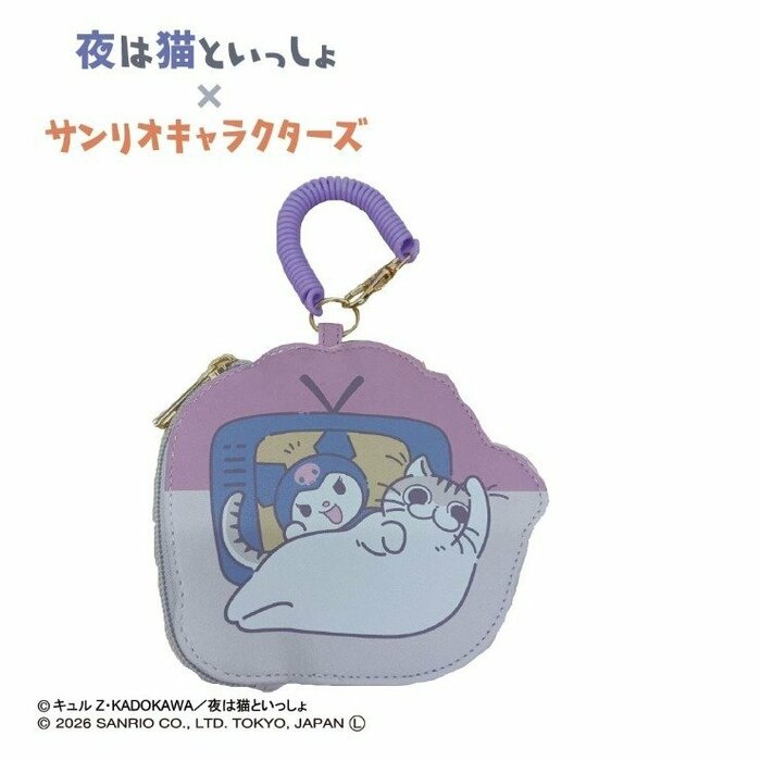 「夜は猫といっしょ」に登場する猫のキュルガとサンリオの人気者たち