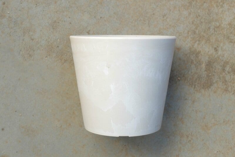 セリア、ストーン風プランター筆者撮影写真