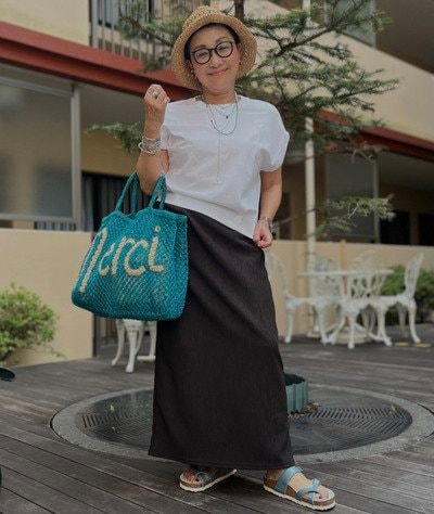 【64歳マダム】GU×しまむらで上品な大人カジュアルコーデ「涼しげで素敵です」の声