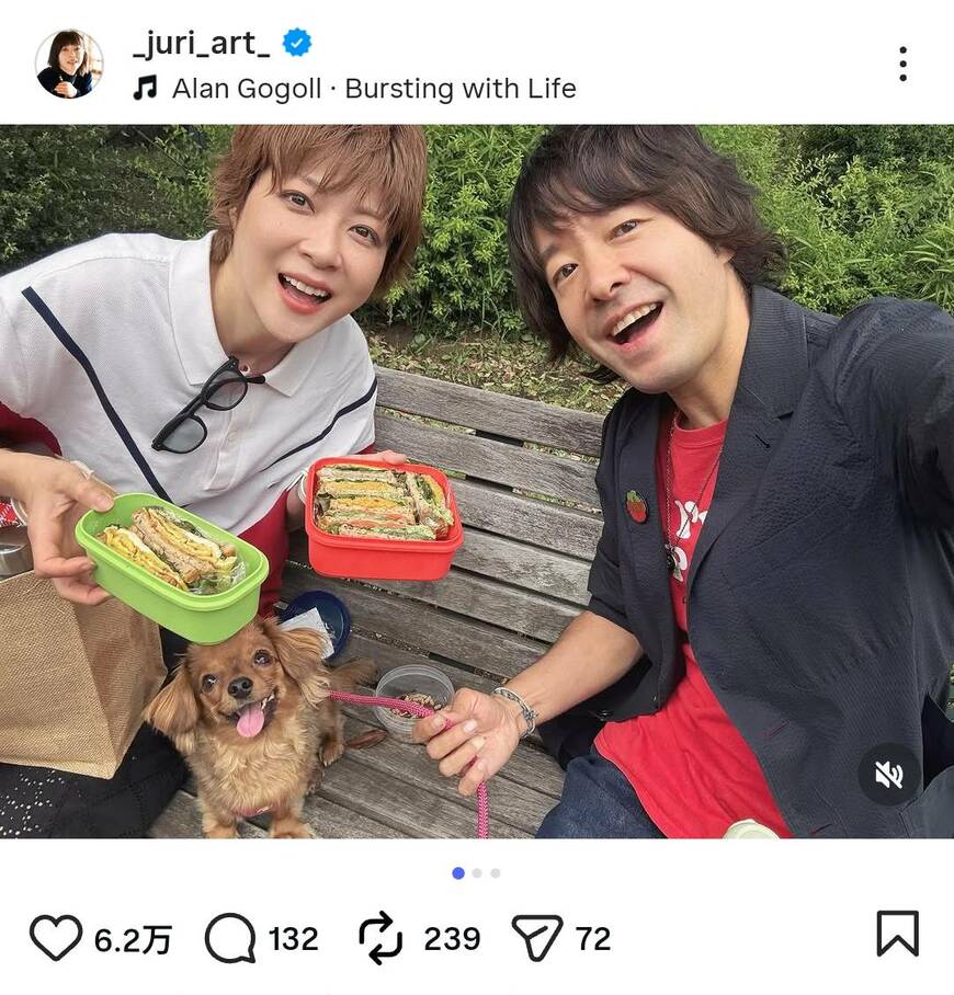 出所：上野樹里のInstagram（＠_juri_art）参照日：2026年5月14日