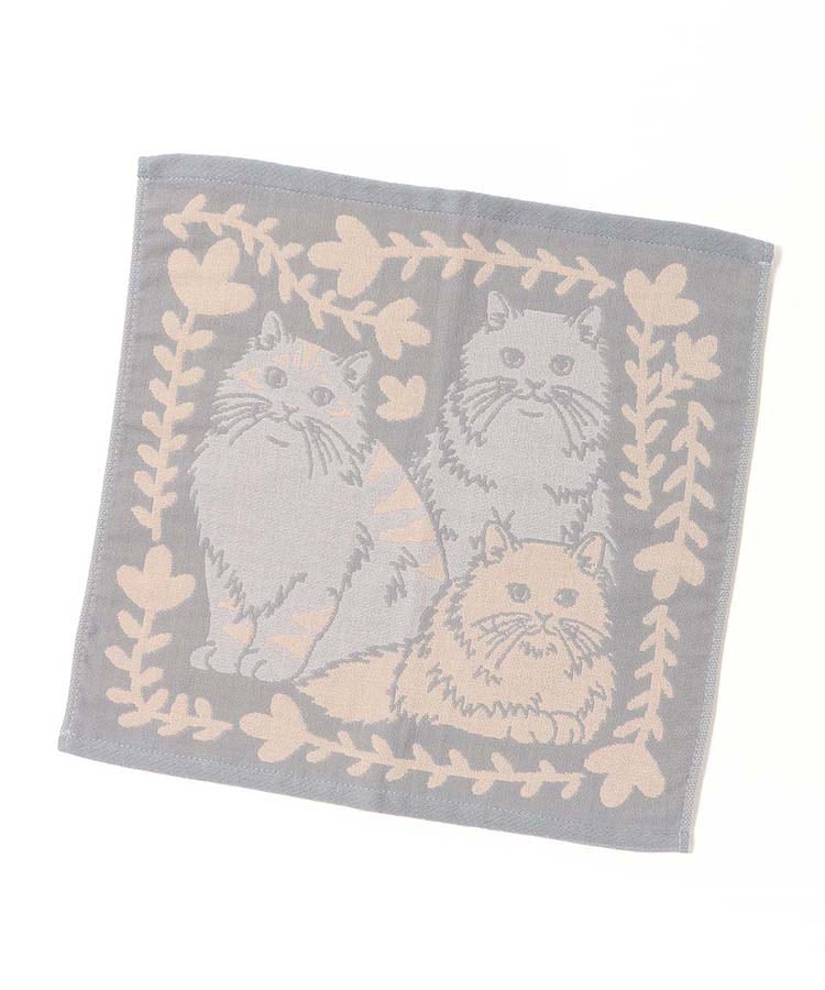 出所：ブルーブルーエ公式　CAT ALL3重ガーゼハンカチ