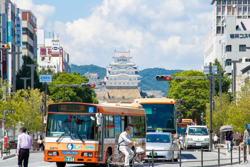 姫路市内を走る神姫バス