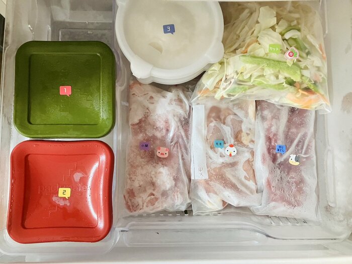 冷凍庫を短時間で可愛く整理整頓！