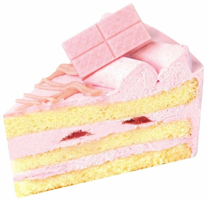 ふわふわのスポンジと苺クリームの味わいがマッチ